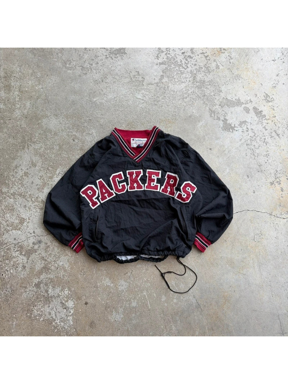 Vintage Champion Greenbay Packers Pullover Windbreaker - Men’s XL